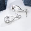 Classic Earrings for Women Stylish Shiny Zircon Water Drop Shaped Earrings Exquisite Party Jewelry Wedding Earrings