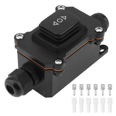 Waterproof Momentary Self Resetting Rocker Switch 6 Pin 3 Position ON Off ON DC 12V 24V AC 110V 220V for Motor Control Boat