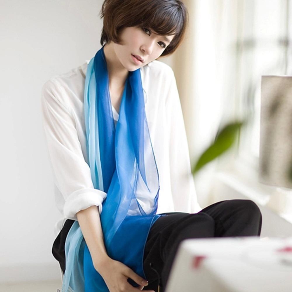 Damen Haartücher Stirnband Halstuch Hijab Schal Stola Kopftücher Seidenschal Chiffonschal