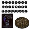 25 Pcs Runes Set Natural Divination Stones Spiritual Wiccan Supplies For Divination Irregular Fortune-telling Rune Engrave