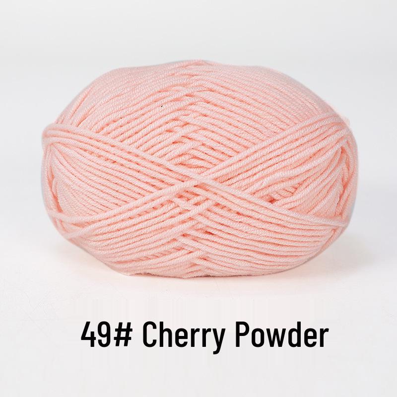 Baby 4-lagiges Milchbaumwollgarn zum Stricken von DIY-Schals oder Decken