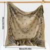Printed Large Square Scarf Paisley Female Shawl Wrap Fashion Silk Scarves  Summer Accessories