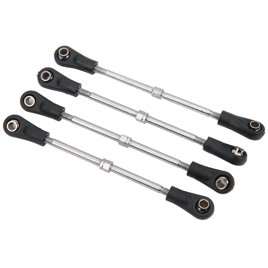 4Pcs Steering Linkage Rod Adjustable Fit for Monster Trunk Racing Truck 1 10 RC Model