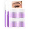 10pcs Micro Eyebrow Brush With Cap For Eyebrow Eyelash Brow Brush Eyebrow Lash Lift And Tint Tools For Brows And Lashes Comb Extensions