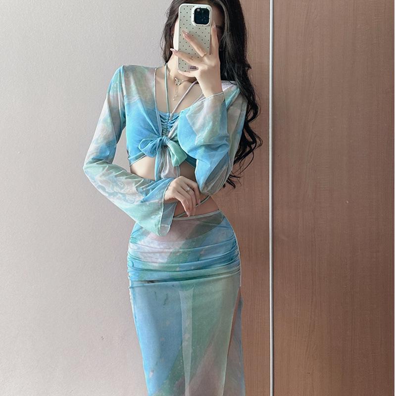 2025 Spicy Girl Thailand Beachwear: Four-Piece Bikini Set for Women