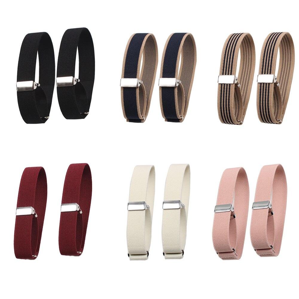 1 paio di bracciali elastici per camicie, maniche da donna, uomo, moda, bracciali regolabili, fasce per accessori di abbigliamento per matrimoni