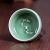 60ml Crackle Golden Fish Celadon Porcelain Teacups Delicate Longquan Teacup Bowl Ceramic Chinese Kungfu Tea Cup Teaware
