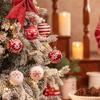 24Pcs Shimmering Christmas Ball Ornament 6cm Shatterproof Christmas Baubles Hanging Decorations for Tree Wreath Mantels