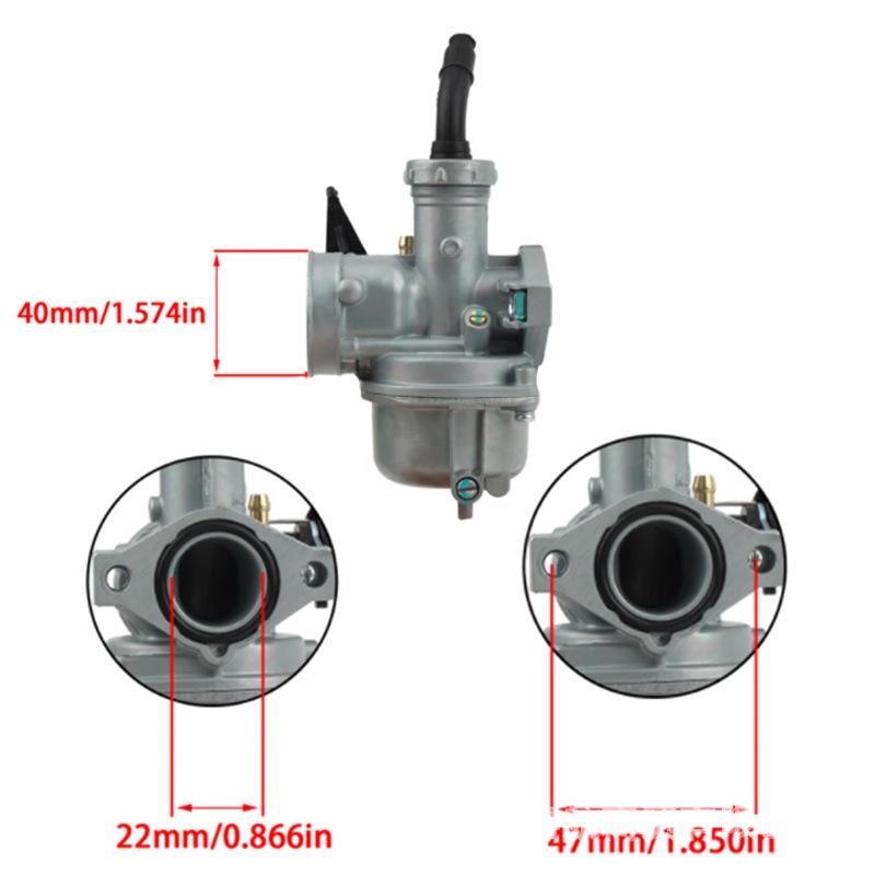 Universal PZ22 Carburetor for Off-road ATV/Beach Buggy 110/125cc Engines Carburetor
