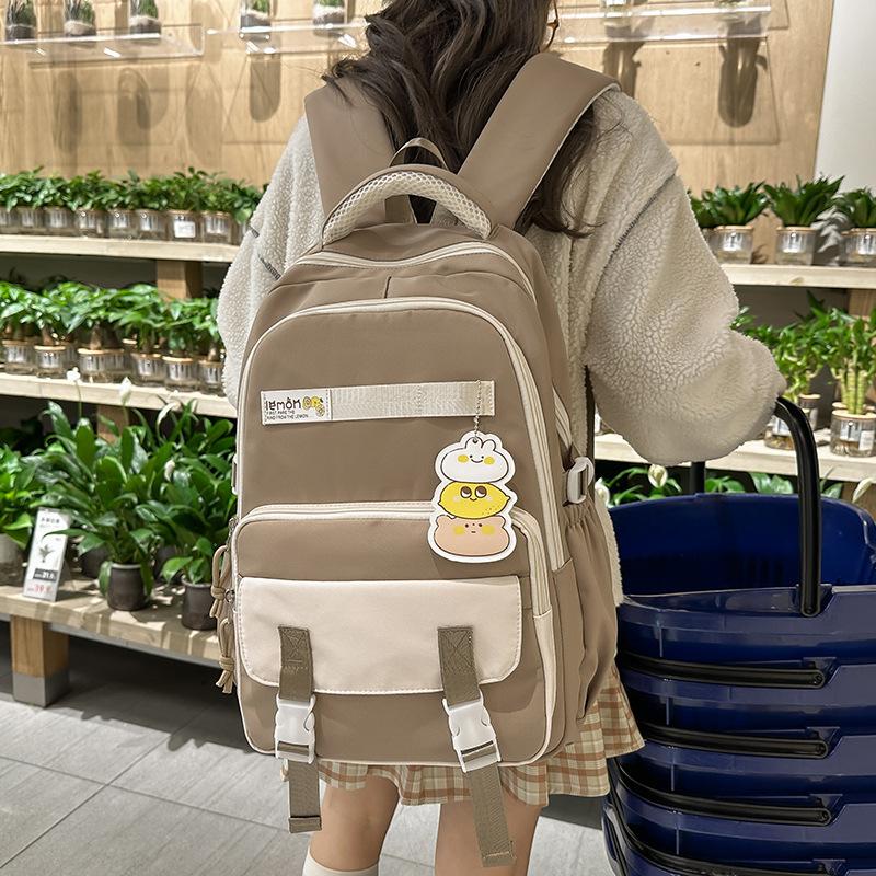 Schulranzen für Kinder, Grundschüler, Mädchen, Mittelschüler, Rucksack mit großer Kapazität und hochwertiger Patchwork-Optik