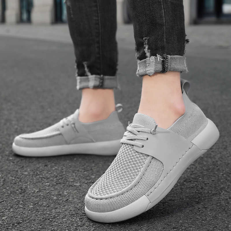 Natural Leather Autumn Retro Man Sneakers Vulcanize Men Running Loafers Shoes For Man Sports Loafers Saoatenis Seasonal