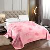 1pc Pink Christmas Tree Bows & Hearts Flannel Blanket Soft Warm All-Season Machine Washable Gift for Home Travel Car Office