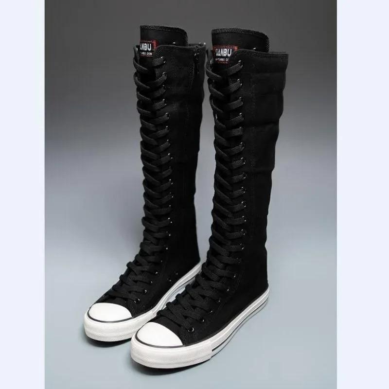 New Hot Sale Of The Season Women's Canvas Slip-On Casual Shoes Street Dance Flat Heel Versatile Synthetics Inner Material Comfor