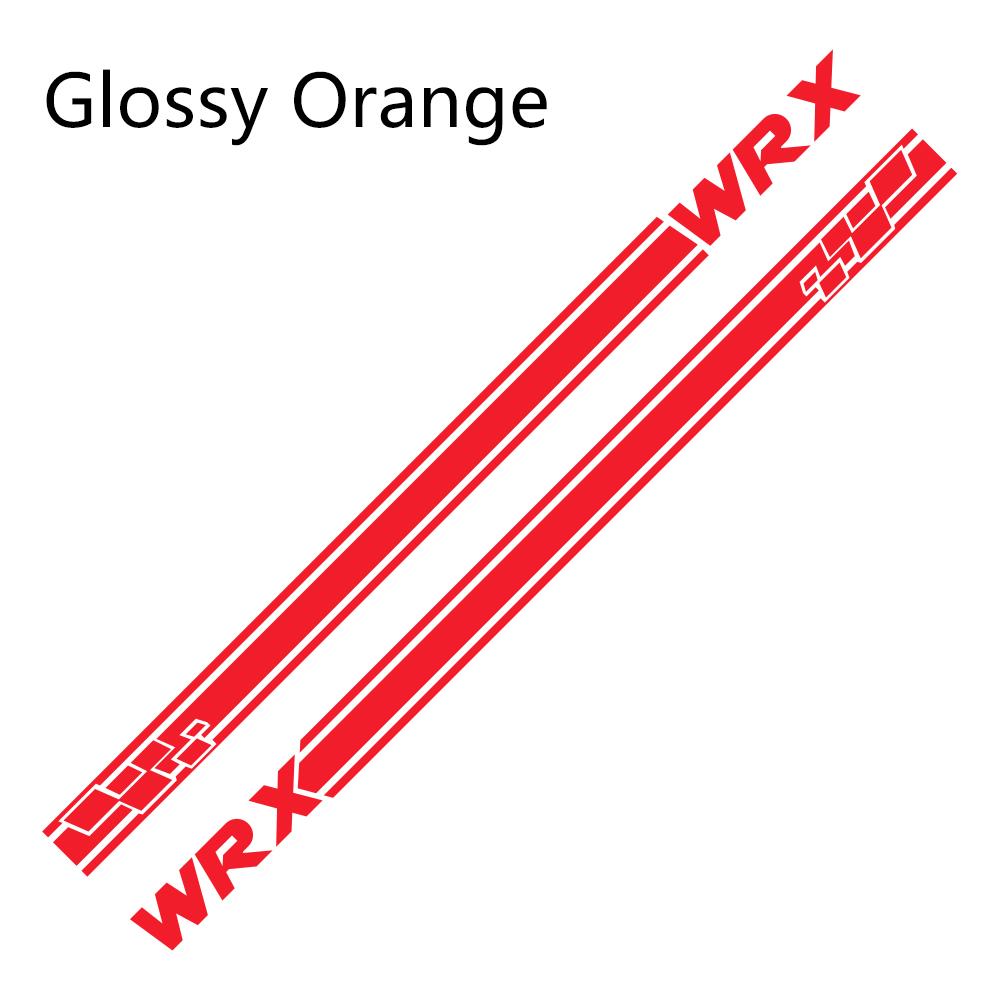 2Pcs For Subaru WRX Car Door Side Stripes Stickers Vinyl Film Auto DIY Sports Styling Decals Automobile Car Tuning Accessories