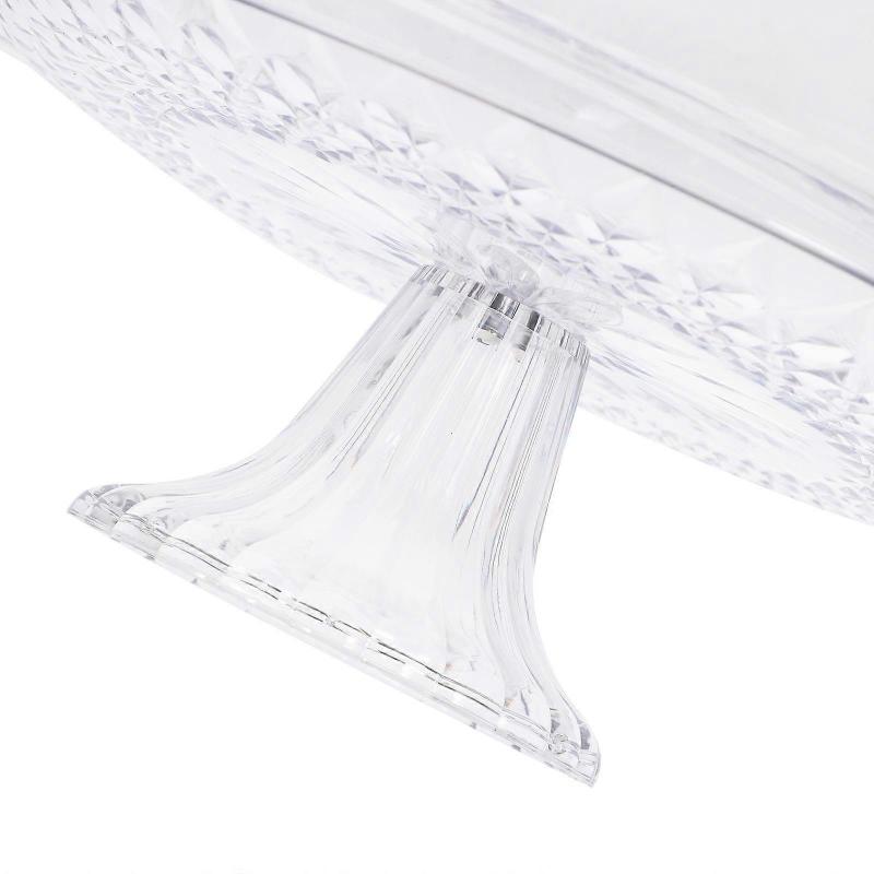 Covered Dessert Tray 1 Set Acrylic Cake Storage Supply For Household Users Dust-proof