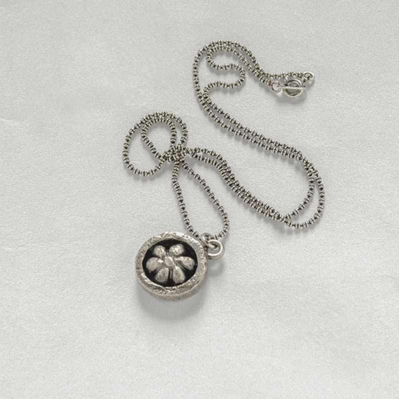 a.neujac Lotus Medallion Necklace