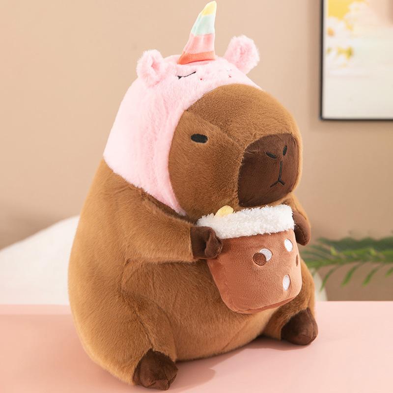 30CM Capybaras Stuffed Animals Doll Capibara Cosplay Bread  Unicorn Dinosaur Plush Toy Room Decoration Sofa Plush Pillows