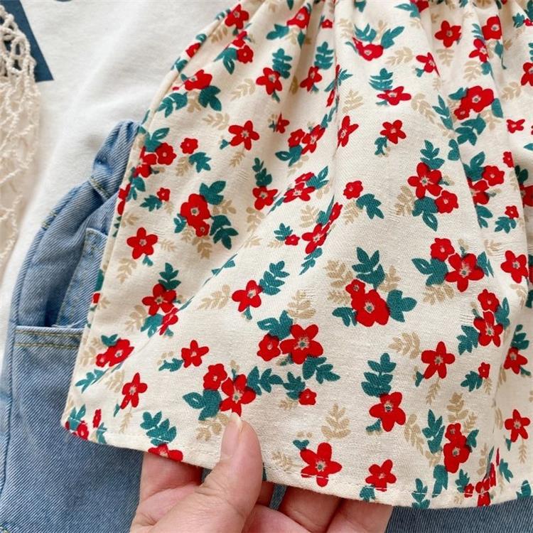 2022 Sommer Koreanischer Stil Baby Mädchen Camisole & Shorts Zweiteiler