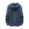 Erkek Sonbahar Ve Kış Rahat Kazak Ceket Sıcak Örgü Kazak Kapşonlu Hoodie