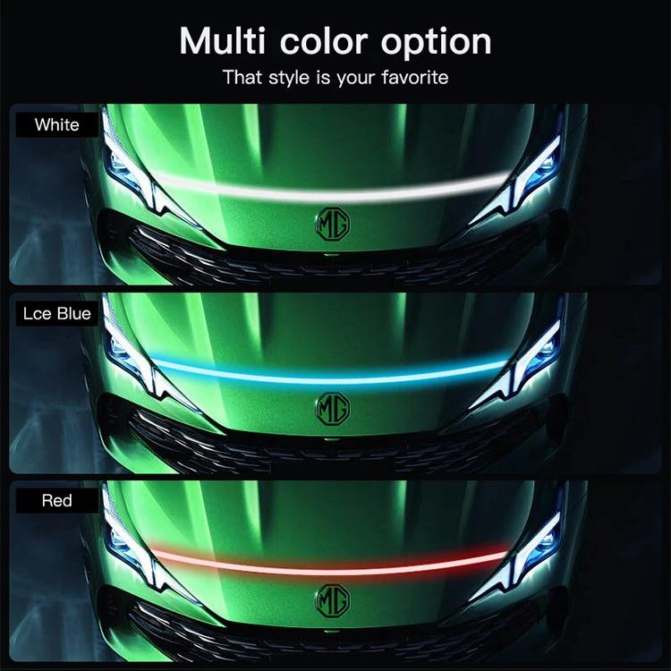 

LED Daytime Running Light Meteor Led Car Hood Light Strip Engine Hood Guide Decorative Ambient Lamp Universal Engine Guide Light 0.6 M