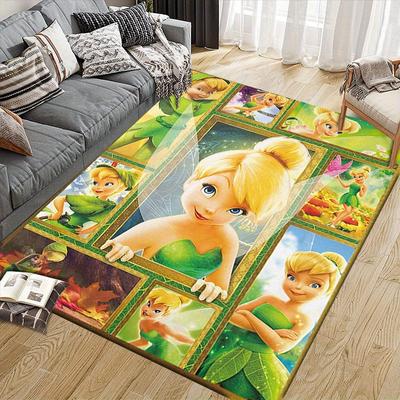 1pc Disney Cartoon Characters Pattern Carpet Area Rug Non-slip Carpet Hand Washable Floor Mat Suitable For Living Room Bedroom Home Decor