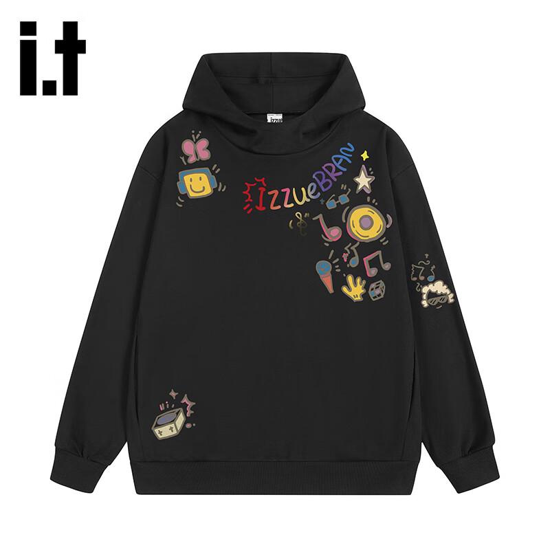 

Izzue Hong Kong I.T American Retro Heavyweight Printed Hooded Sweatshirt L