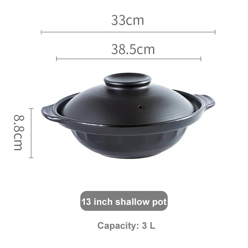 Korean Pot Casserole Pottery Soup Pot Steamed Rice Braised Chicken Rice and Heat Resistant Claypot Rice Gas Claypot