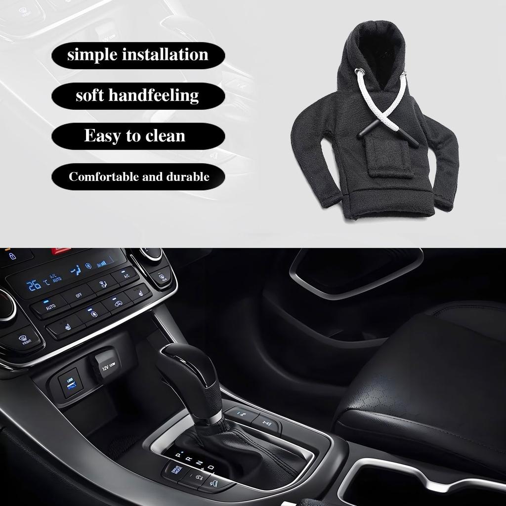 Winter Warmth Gear Shift Hoodie Cover Shift Cover Gear Handle Decoration Fits Manual Automatic Car Shift Lever Interior Decor