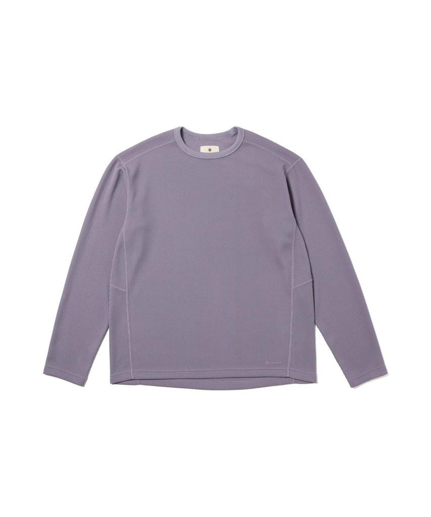 Snow Peak Dry Thermal Cut and Sew Long Sleeve and Light Purple L/S T-Shirt SW-25AU011, T-Shirt, Men's Women's, Medium,