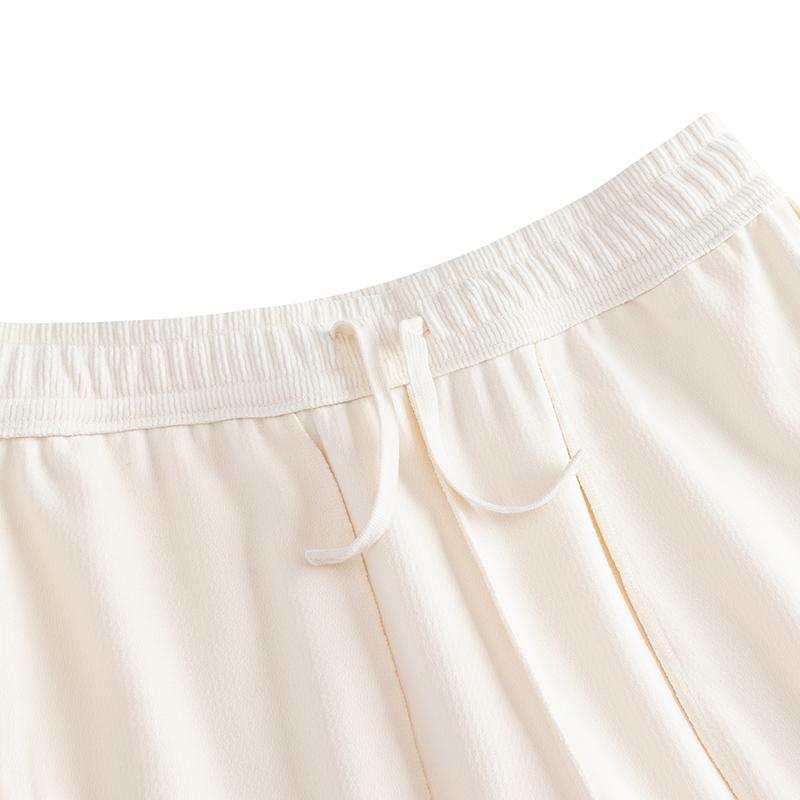 Anta Good Things Happen Knitted Comfortable Loose Casual Pants Women bottoms Corn-White 162518313-1