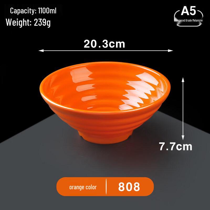 A5 Melamine Ramen & Soup Bowls (10-Pack)