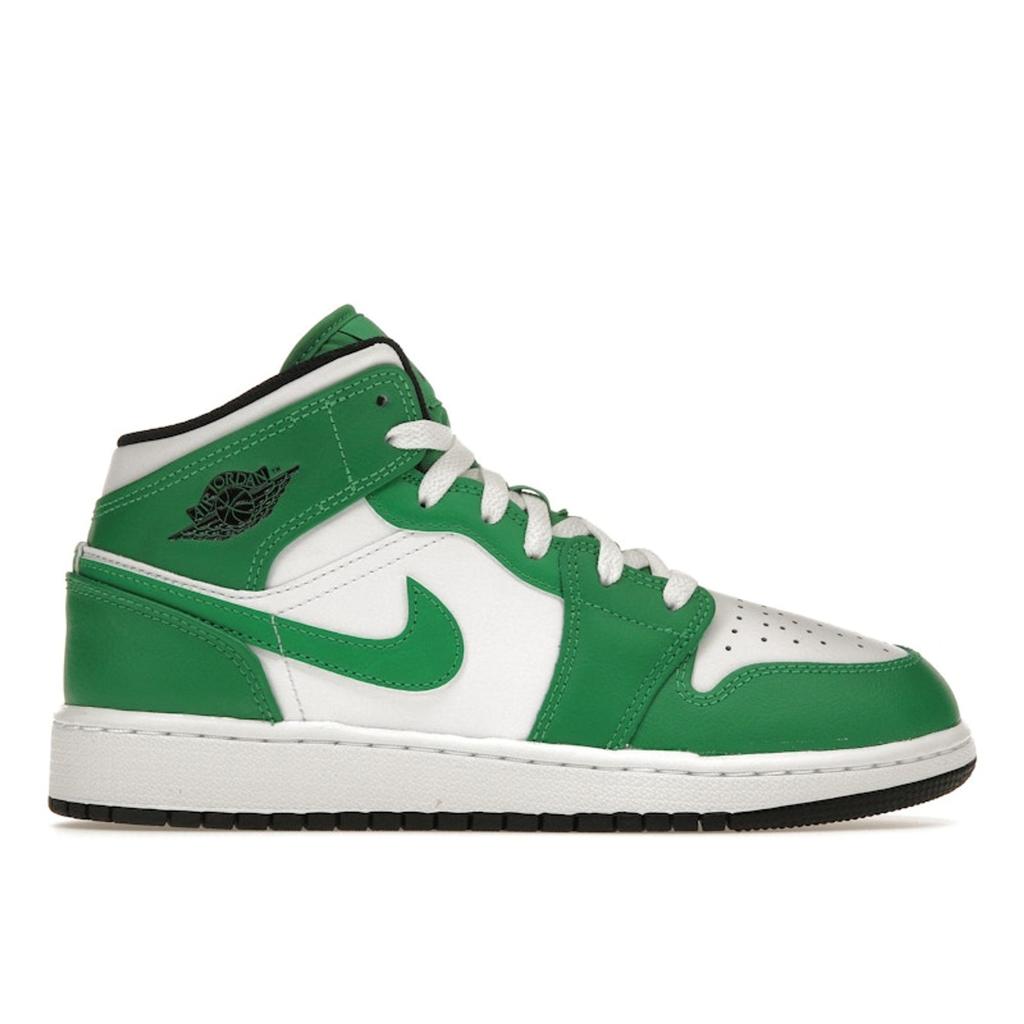 Dětské tenisky Air Jordan 1 Mid GS Lucky Green Černé Bílé DQ8423-301