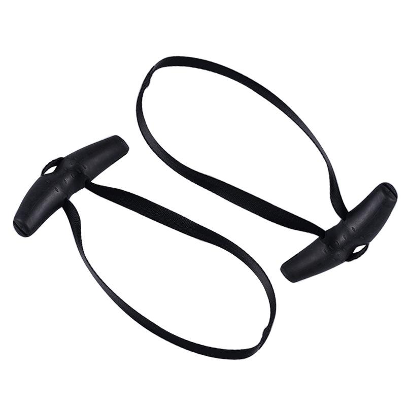 1Pair Pull Up Handles Rubber Grip Heavy Duty Cable Machine Handles Weight-Lifting Gym Equipment For Gym Workout