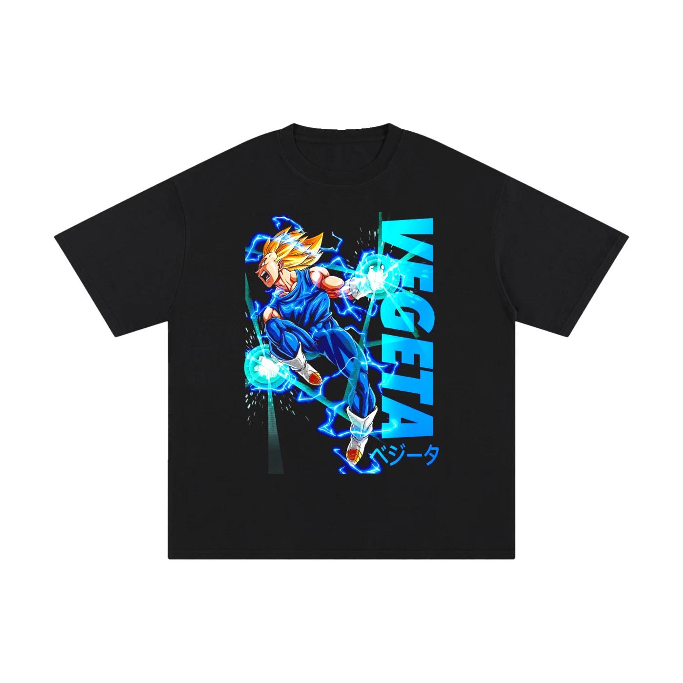 Vegeta Super Saiyan Dragon Ball Z Black T-Shirts Retro Unisex T-Shirts DBZ. 160
