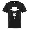 Summer Men's Knit T-Shirt Top Quality 100% Cotton Breaking Bad Print for Men O-neck Cool Casual Loose Hip Hop Male Tee Top
