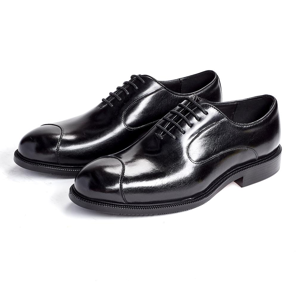 Fashion Men's Genuine Cow Leather Oxford Dress Shoes, Height Increase, Formal Lift Brogues, Wedding Suit Shoes, High Quality Elevator