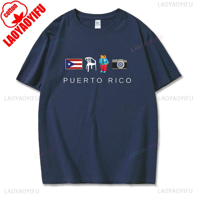 DTMF Puerto Rico Printing Tshirt Summer Women's Cotton Shirt Bad Bunny Tees Hip-hop Trendy Short-sleev Unisex Casual Streetwear