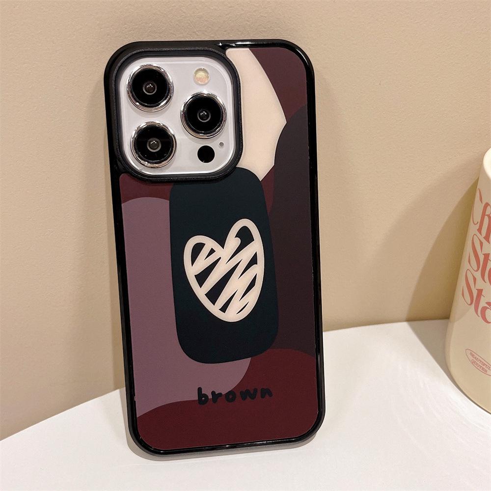 Contrast Love Flower Magnetic iPhone Case for Models 11, 12, 13Pro, 14/15, 16Plus