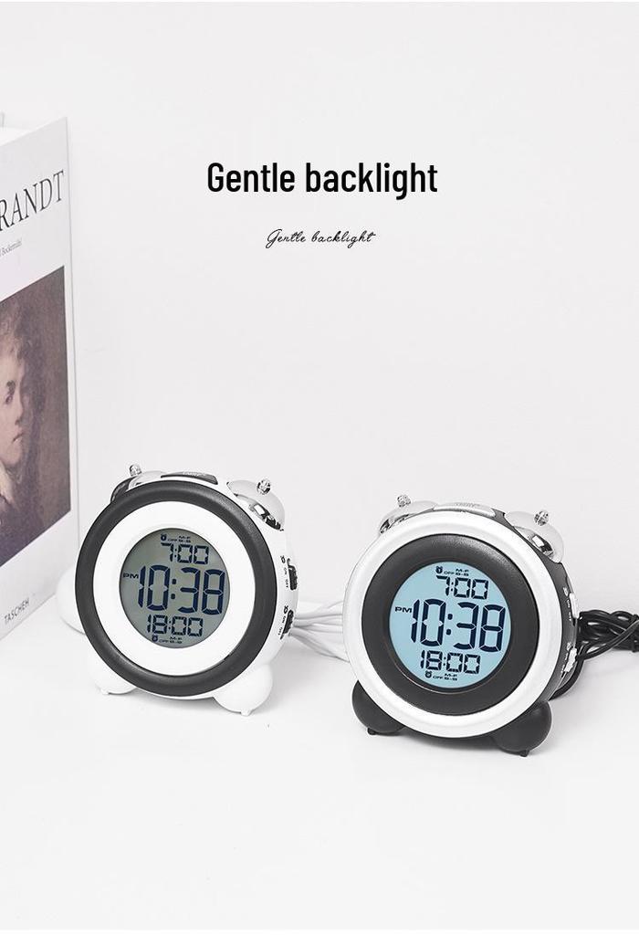 Multi-functional Alarm Clock: Loud Ringtone, Bedside Table Clock with Vibration, GH1101