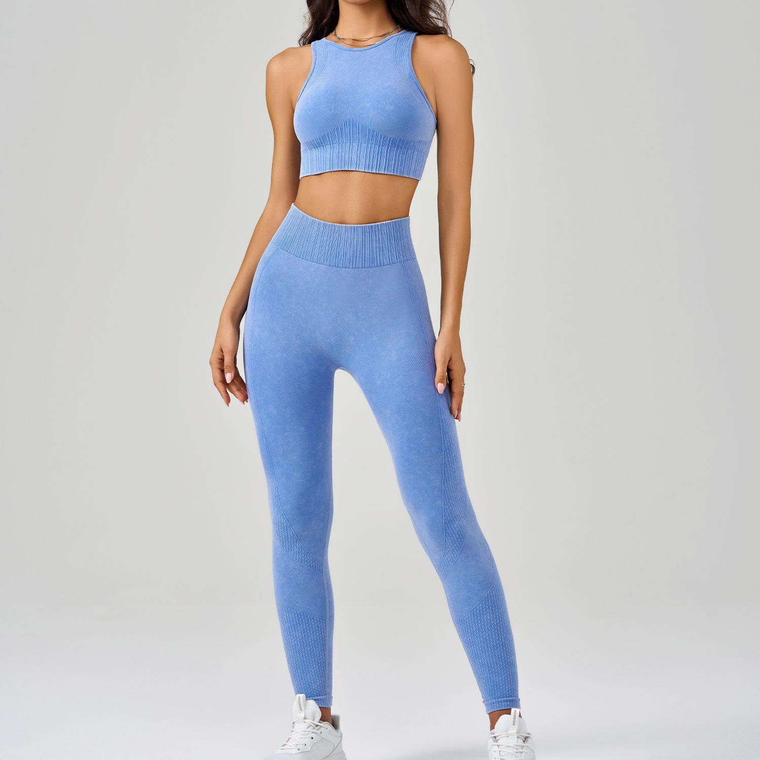 

Jiu Yi Cross-Border Sports Set: High-Intensity Bra & High-Waisted Hip-Lifting Yoga Pants Small