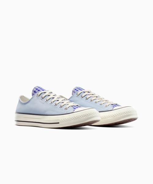 [Converse] Upcycled Chuck 70 Chambray Gingham Blue A10611C