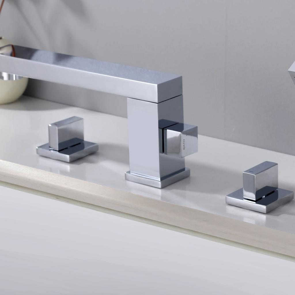 Bathtub Filler Mixer Tap Bathroom Faucet With Hand Shower Head Deck Mount Countertop Double Handle 4 Holes Chrome Brass Hot Cold