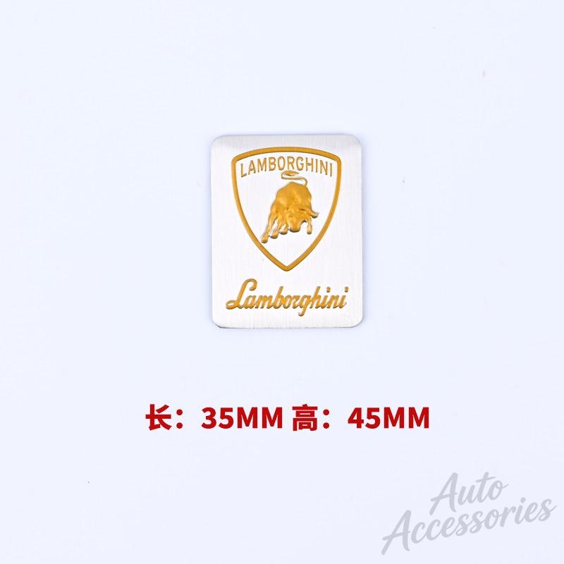 3D Aluminum Auto Badge Sticker Body Trunk Window Decoration Decal For Lamborghini Urus Huracan Aventador Modification Accessory