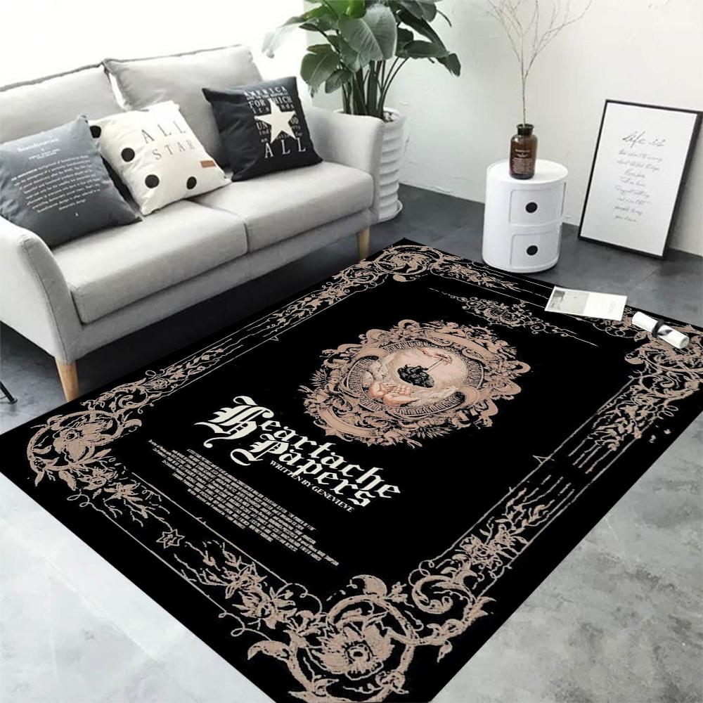 Hexerei Gothic Bereichsteppich Schlafzimmer Sofa Rutschfester Teppich Badezimmer Fußmatten Küche Eingang Fußmatte Heimdekoration