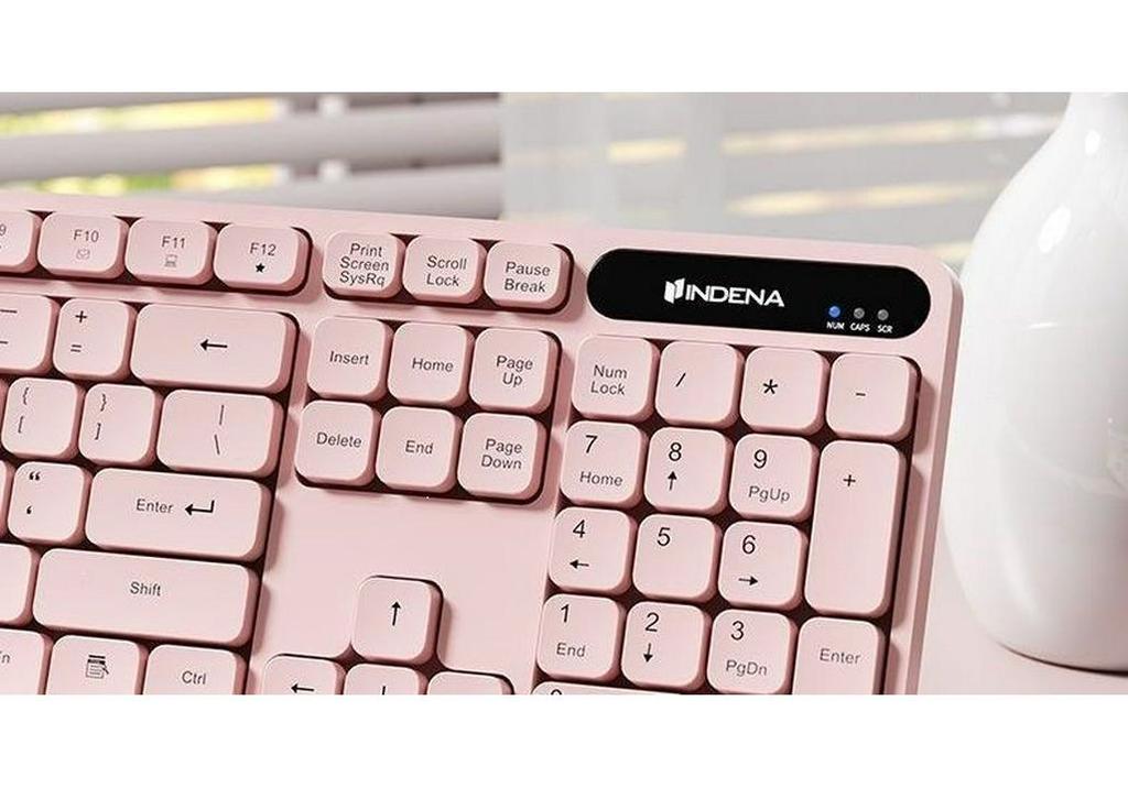 Silent Wired Mechanical-Feel Keyboard for Gaming and Office Use