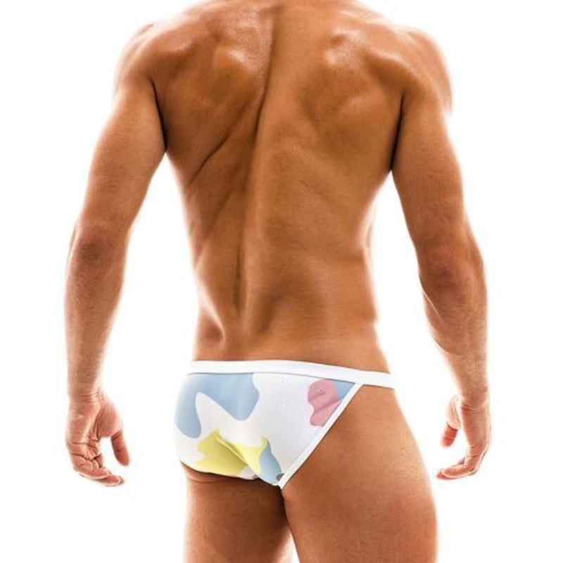 Men Fashion Summer Beach Shorts Low Waist Printed Floral Swimwear Sexy Triangle Briefs Skinny Beach Underwear Swimming Trunks Holiday Casual Boxers