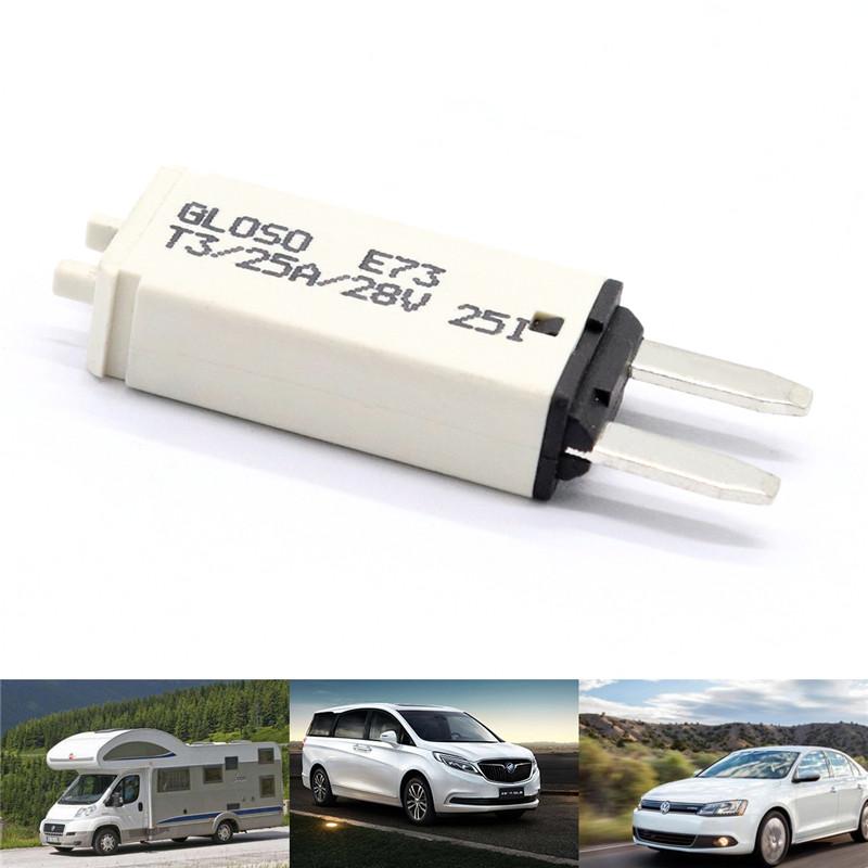 Resettable Fuse Manually Resettable 25A Mini Fuses 12/24V Automotive Fuses Motorcycle Boat Micro Fuse Car Accessories