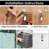Stainless Steel Toggle Latch Locks - 2 Sets, 90-Degree Polished Metal Cabinet Door Latches with Screws, Heavy-Duty Quick