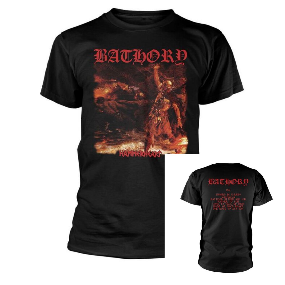 Hammerheart Bathory Band T-Shirt 100% Cotton Graphic Tee Men Women Summer Streetwear Top S разноцветный