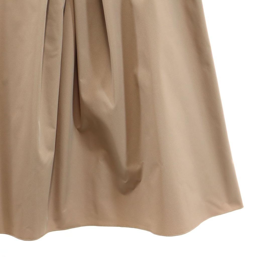 FOXEY NEW YORK Made In Japan Mimole Length Flare Skirt 40 Beige Women Used